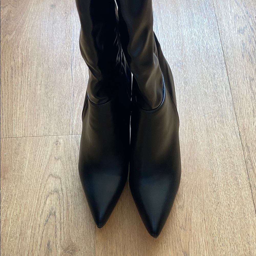 Black Knee-High Boots - Picture 2 of 4